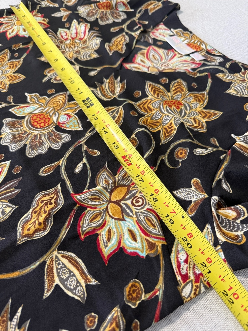 Belle by Kim Gravel BOHO tunic blouse SZM - Picture 8 of 14